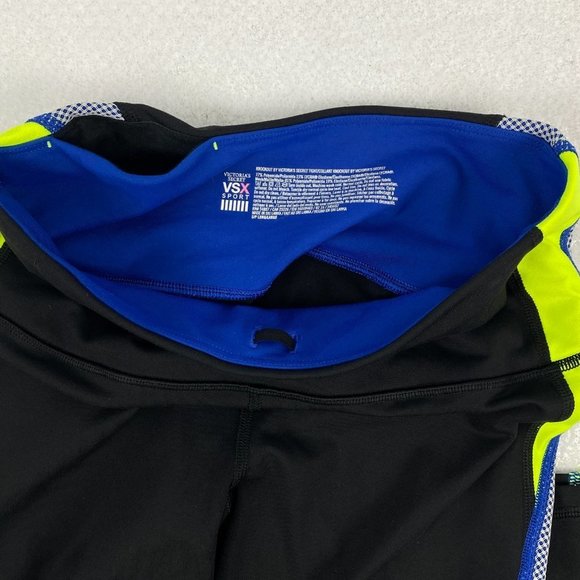 Victoria Secret Tights Women XS VSX‎ Sport Knockout Black Compression Pants - Picture 3 of 10